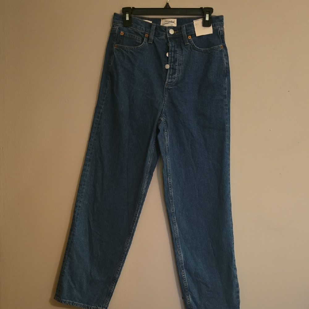 New Universal Thread Women's Size 6 Highest Rise Slim Hip Blue Denim Jeans‎